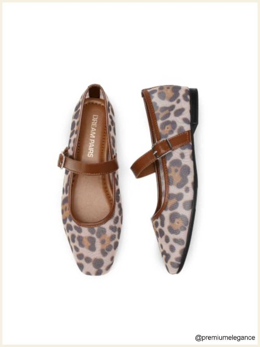 Square Toe Mary Jane Flats with Buckle, Mesh Flats for Women